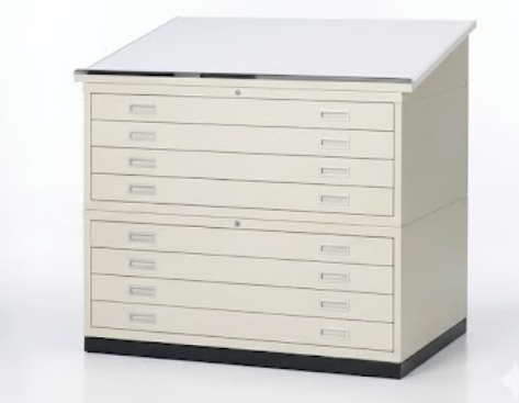 [EE-F11-0003] 鋼鐵櫃｜看台型重型上下圖櫃 (W130*D95*H105　EE-F11-0003)